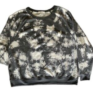 GRAYSON THREADS Sweatshirt Tie Dye Y2K Relaxed Womens XL Gray White